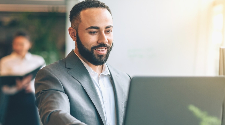 man on laptop